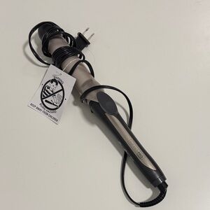 Conair 1.5” Curling Iron with Black and Silver Design